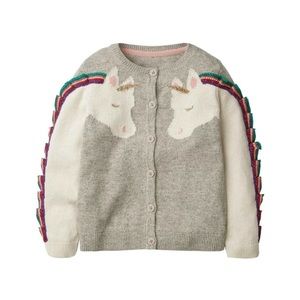 Mini Boden Unicorn Cardigan (kids size 9/10)